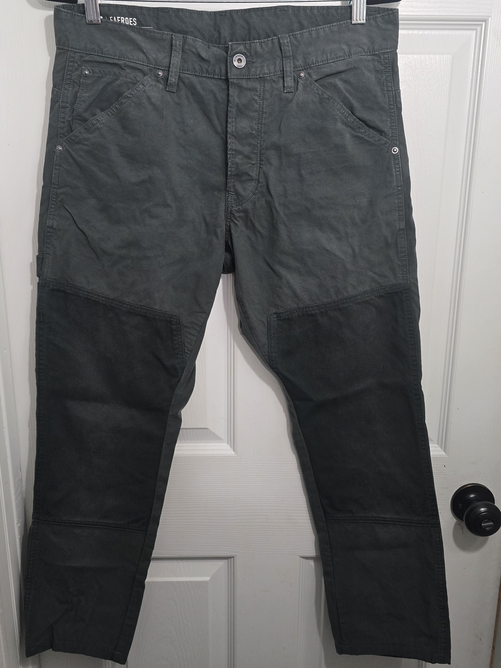 G-Star Raw Faeroes Classic Straight Tapered Work Carpenter Pants Green Men 32x27